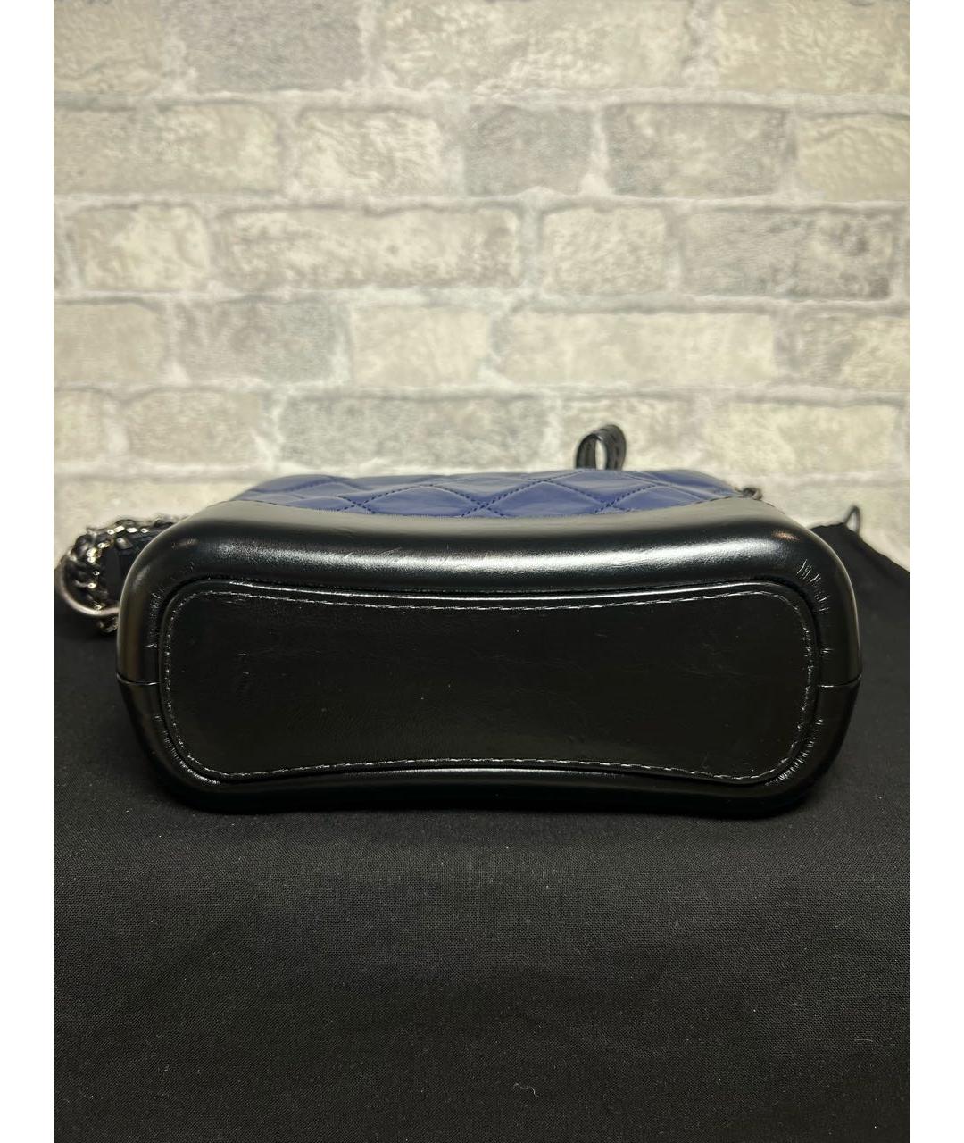 CHANEL Синяя кожаная сумка через плечо, фото 7