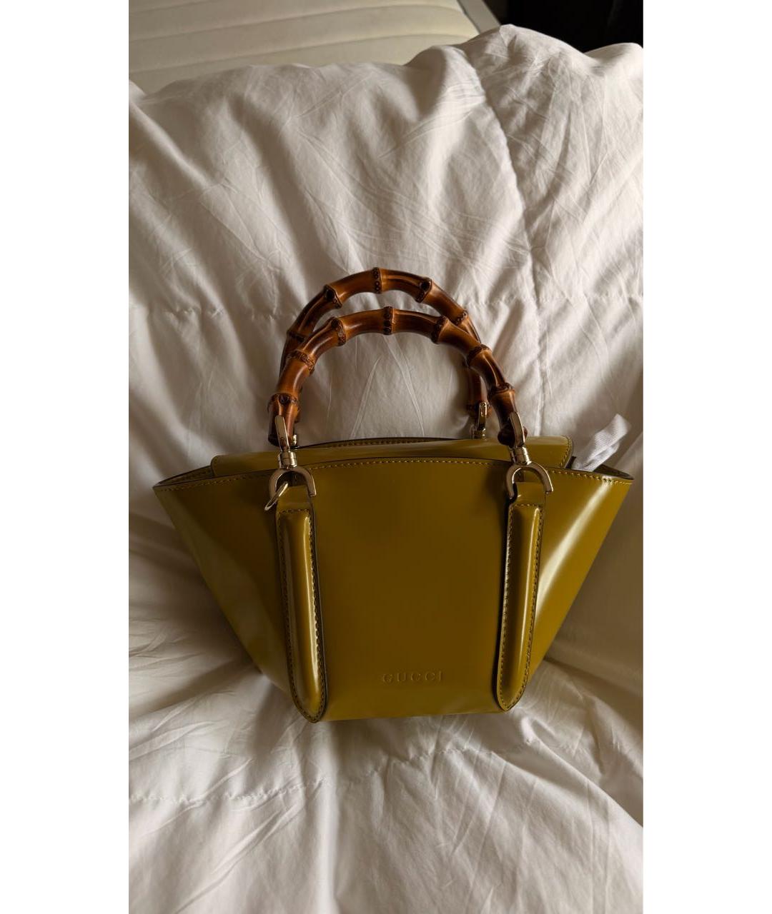 GUCCI Сумка с короткими ручками из лакированной кожи, фото 3