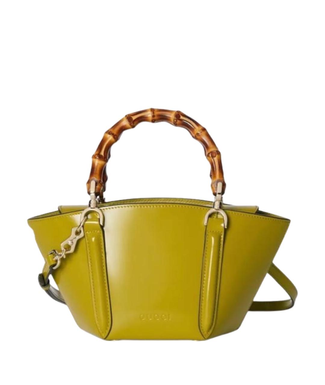 GUCCI Сумка с короткими ручками из лакированной кожи, фото 1