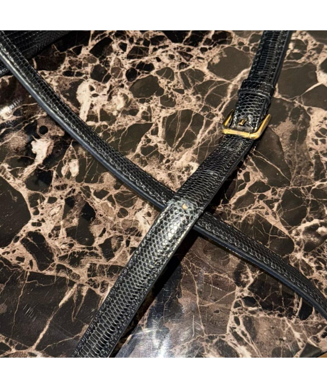 DOLCE&GABBANA Черная кожаная сумка с короткими ручками, фото 6