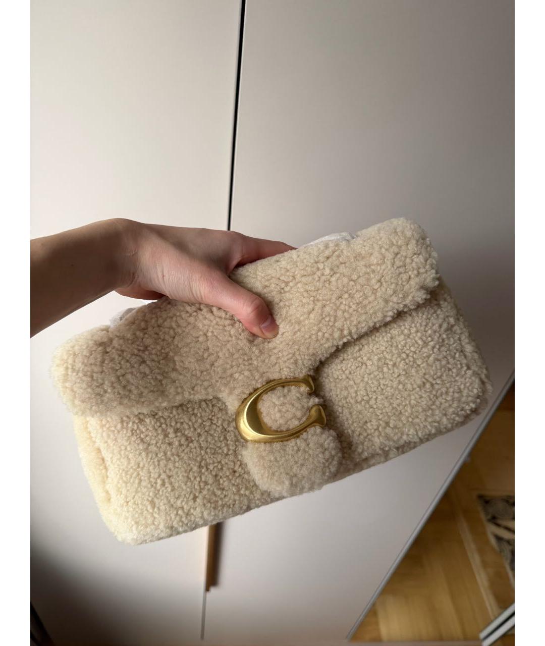 COACH Бежевая сумка через плечо, фото 2