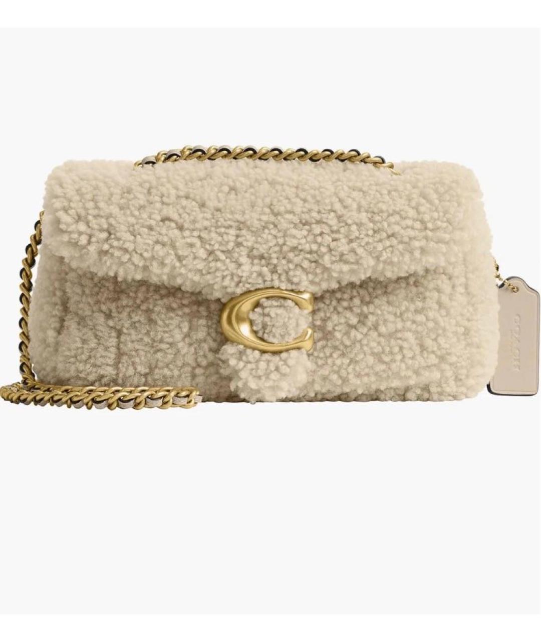 COACH Бежевая сумка через плечо, фото 9