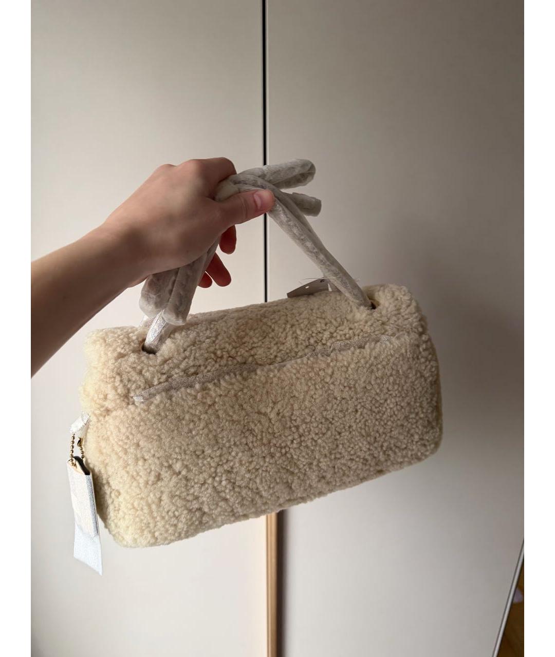 COACH Бежевая сумка через плечо, фото 5