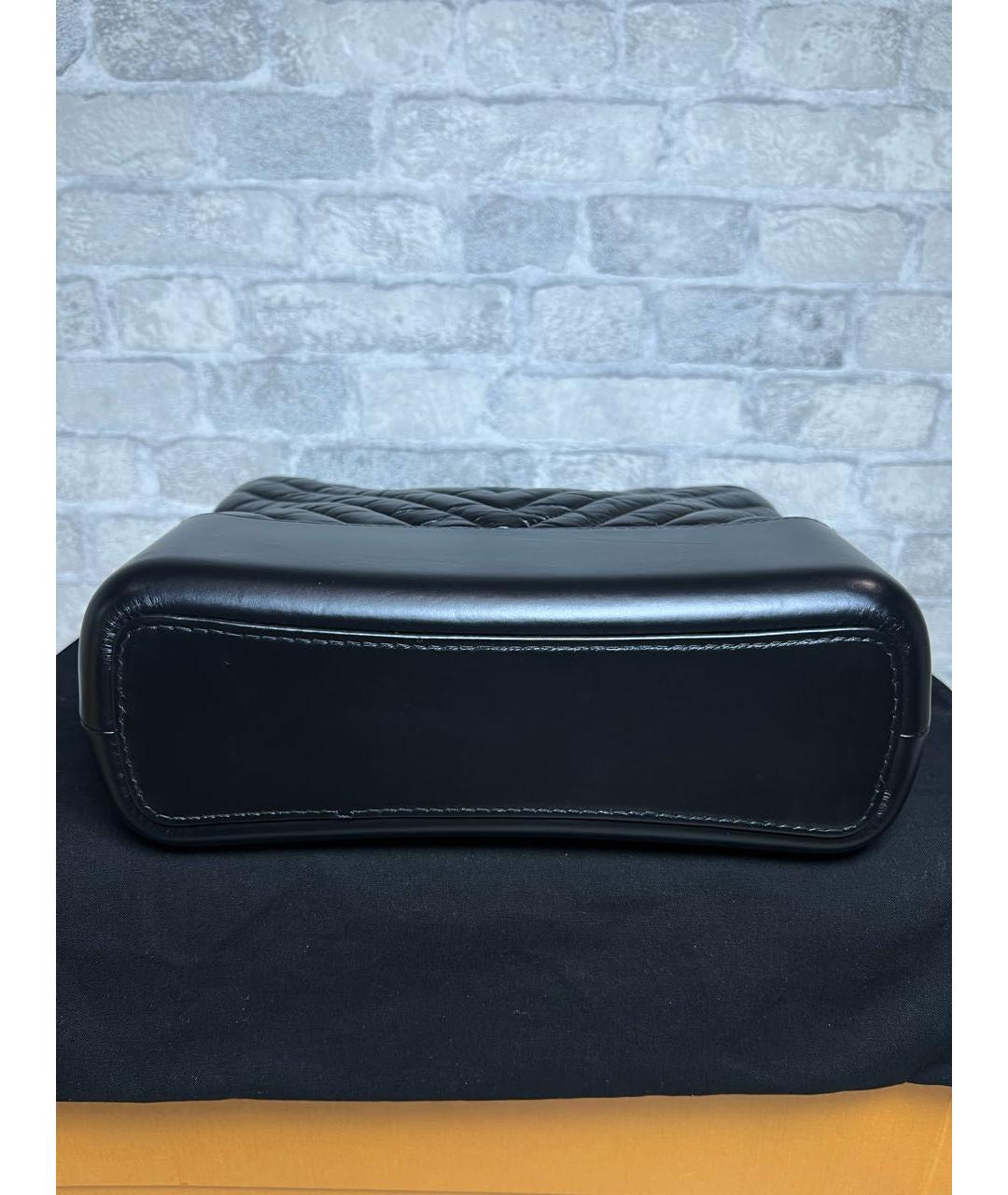 CHANEL Черная кожаная сумка через плечо, фото 7