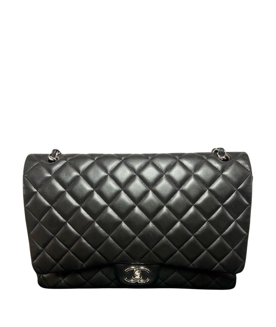 CHANEL Черная кожаная сумка через плечо, фото 1