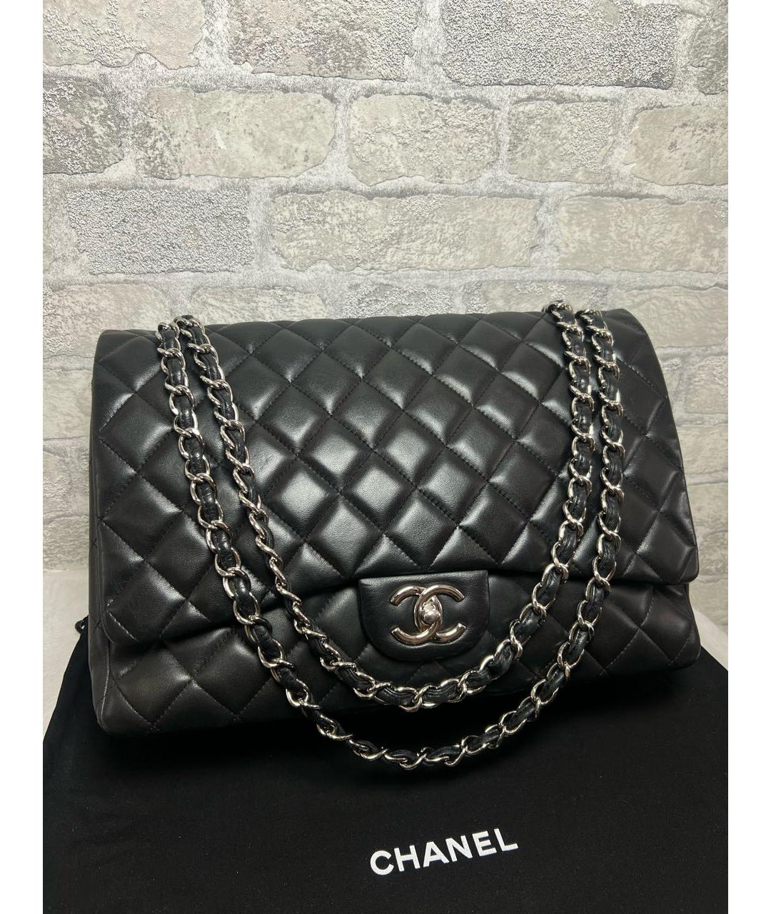 CHANEL Черная кожаная сумка через плечо, фото 3