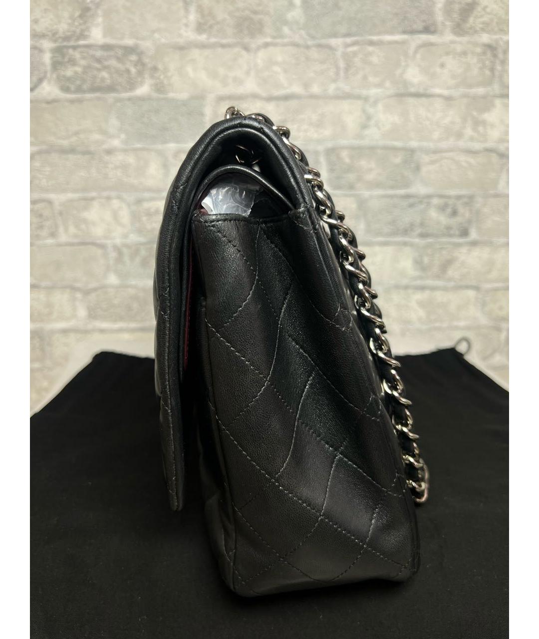 CHANEL Черная кожаная сумка через плечо, фото 5