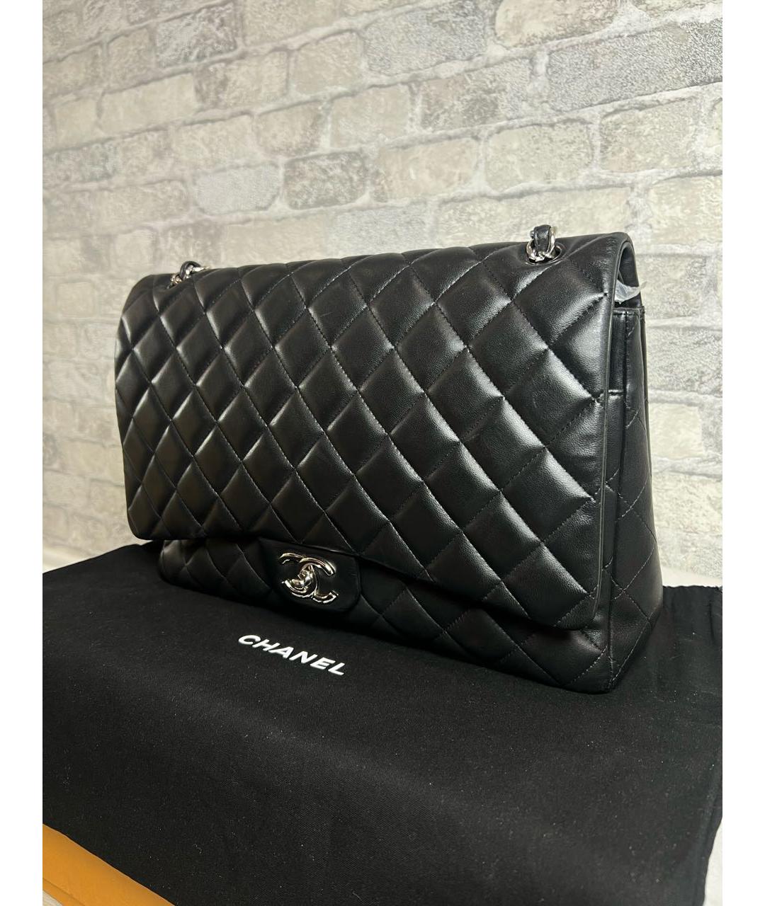 CHANEL Черная кожаная сумка через плечо, фото 2