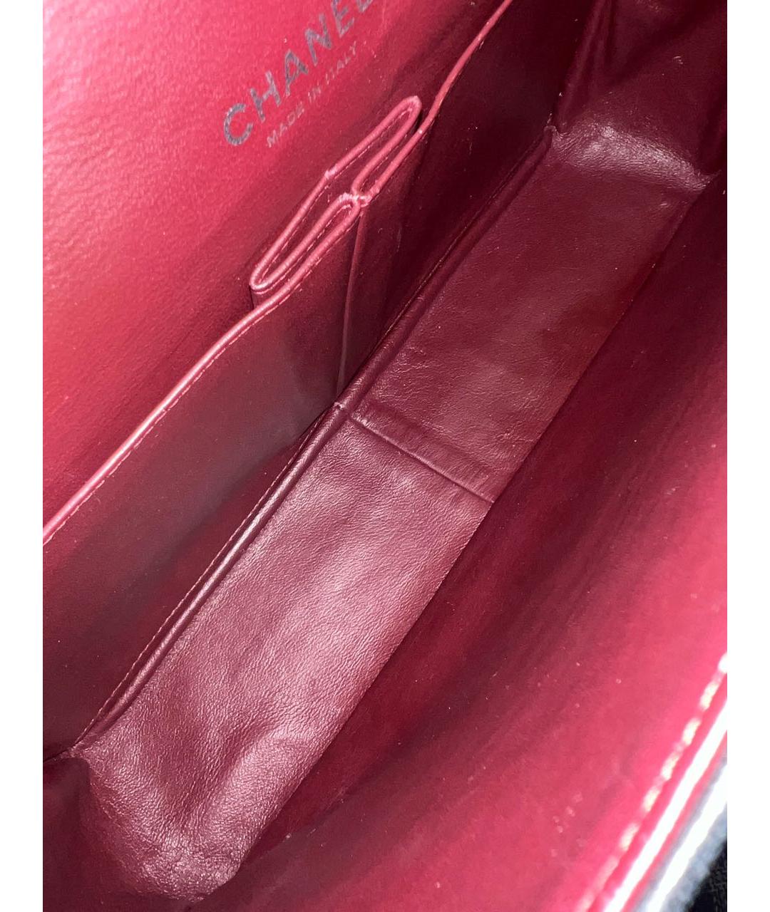 CHANEL Черная кожаная сумка через плечо, фото 8