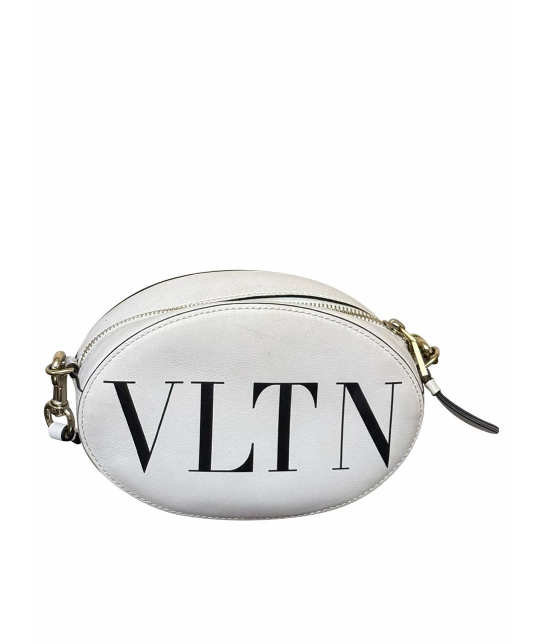 VALENTINO Белая кожаная сумка через плечо, фото 1