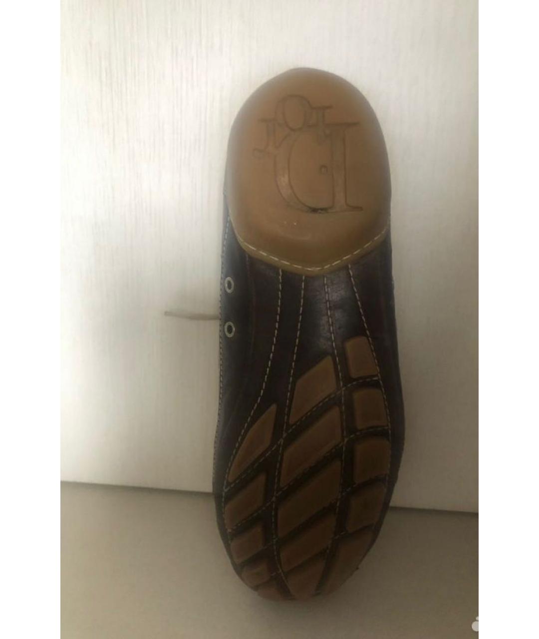 CHRISTIAN DIOR Бежевые кожаные кеды, фото 6