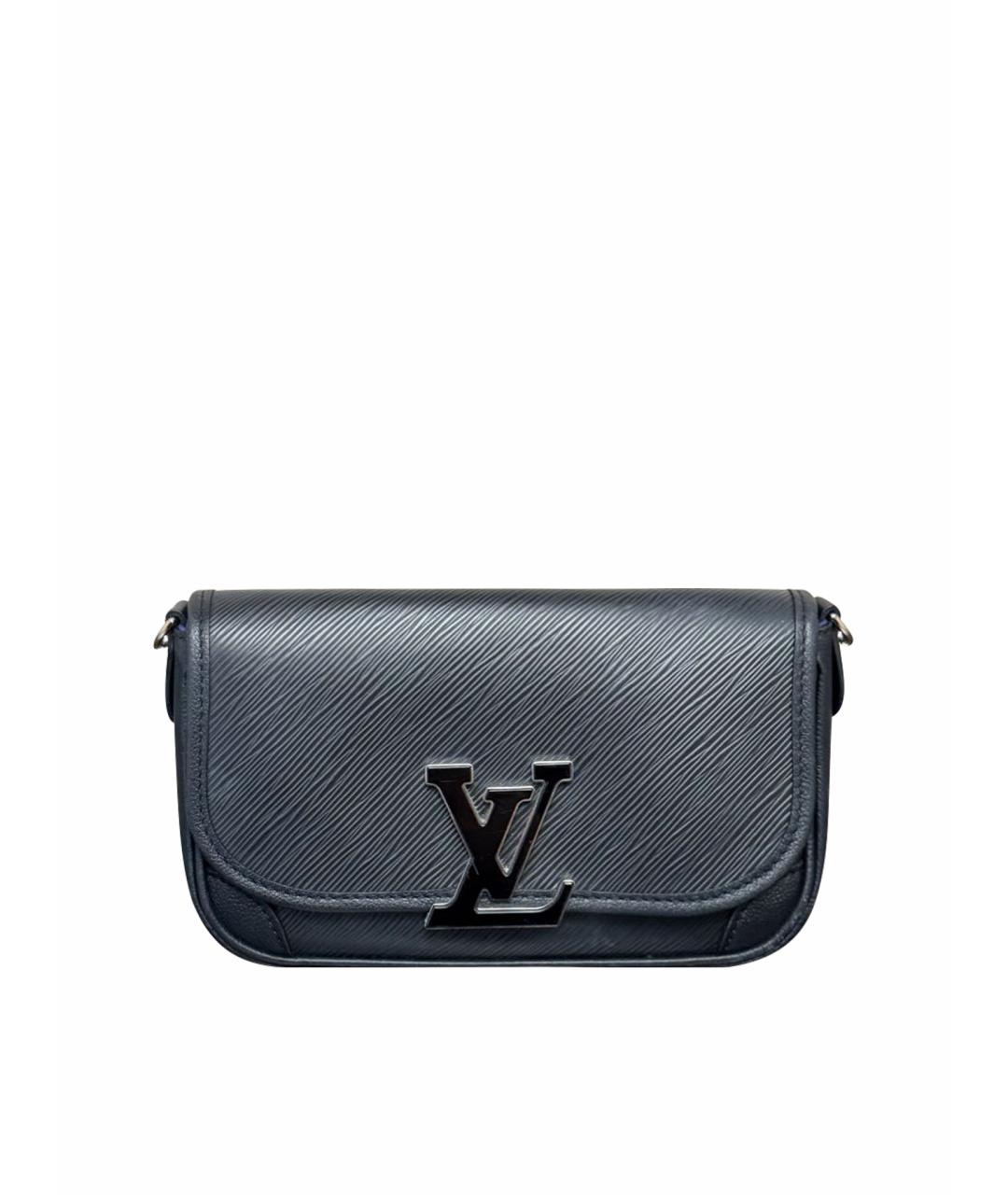 LOUIS VUITTON Черная кожаная сумка через плечо, фото 1