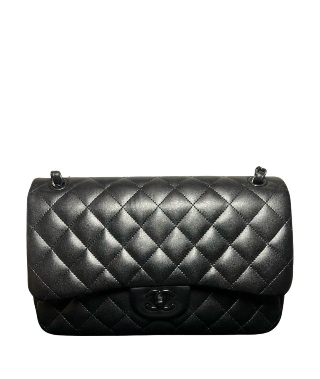 CHANEL Черная кожаная сумка через плечо, фото 1