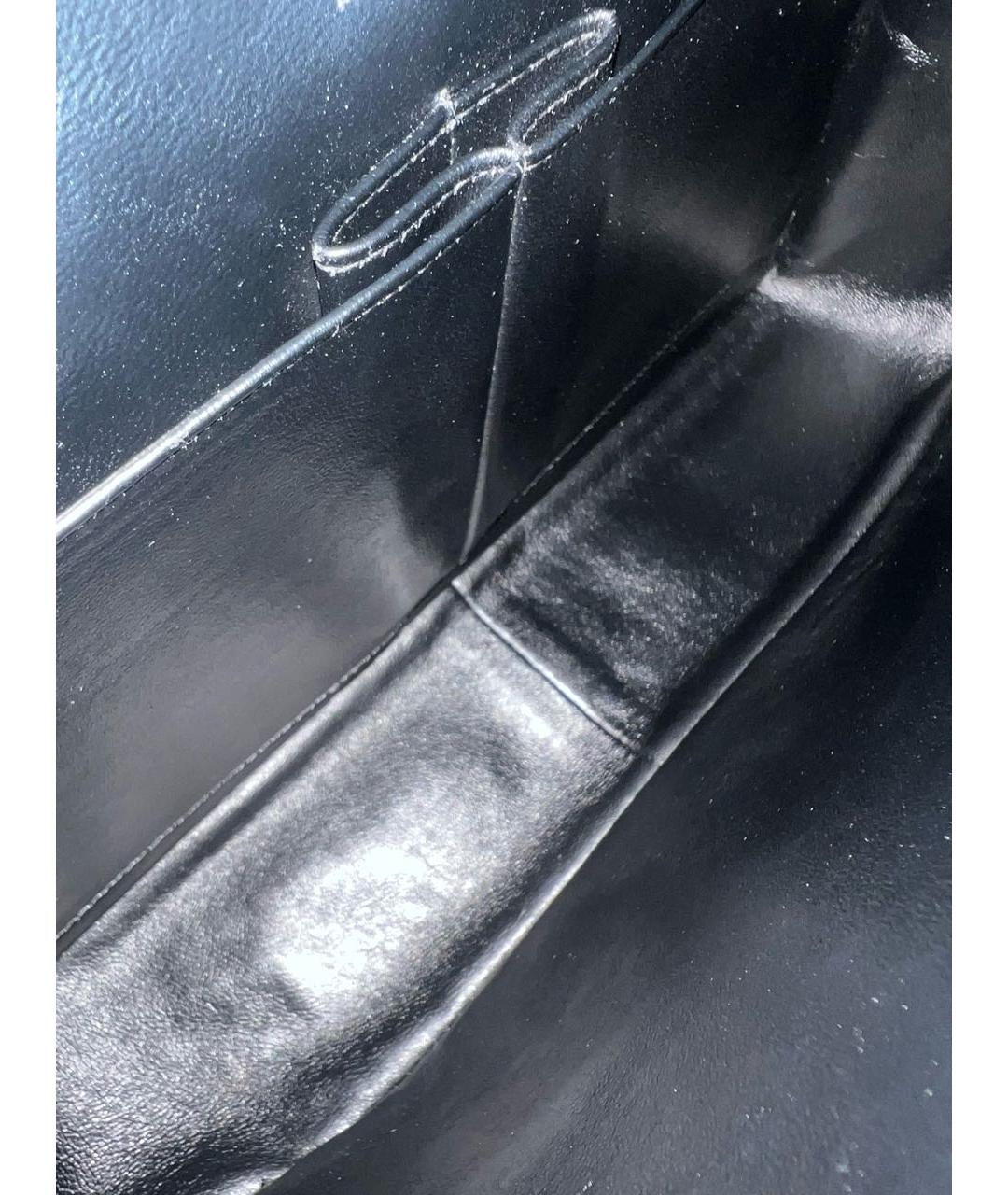 CHANEL Черная кожаная сумка через плечо, фото 8