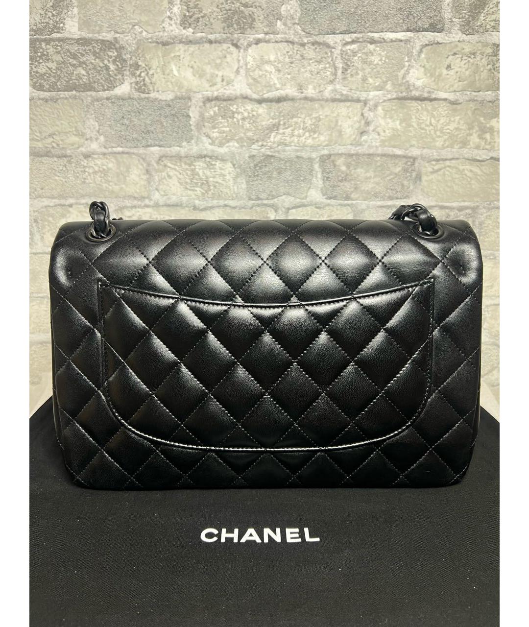 CHANEL Черная кожаная сумка через плечо, фото 4