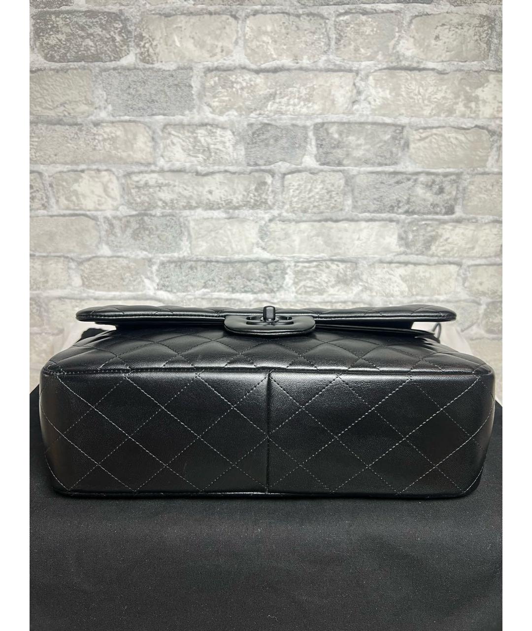 CHANEL Черная кожаная сумка через плечо, фото 6