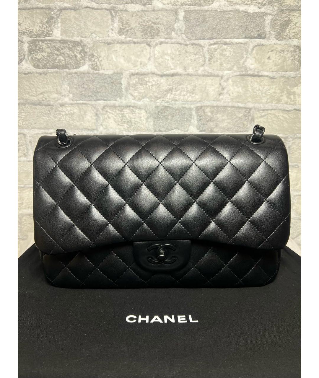 CHANEL Черная кожаная сумка через плечо, фото 9