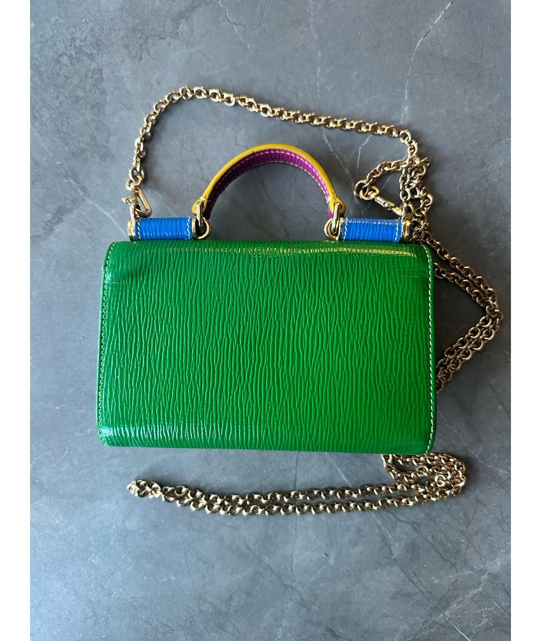 DOLCE&GABBANA Мульти кожаная сумка с короткими ручками, фото 3