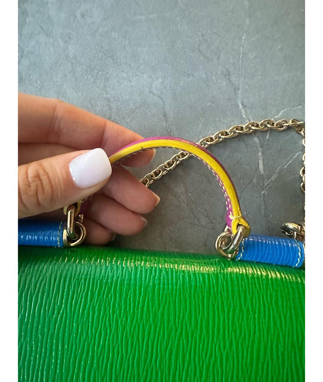 DOLCE&GABBANA Мульти кожаная сумка с короткими ручками, фото 7