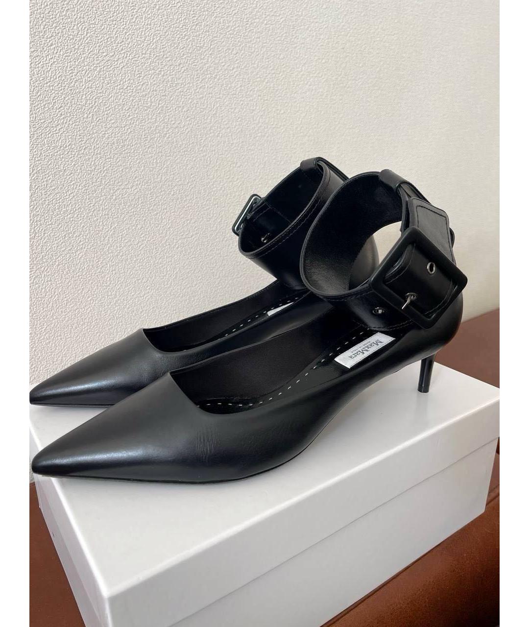 MAX MARA Черные кожаные туфли, фото 2