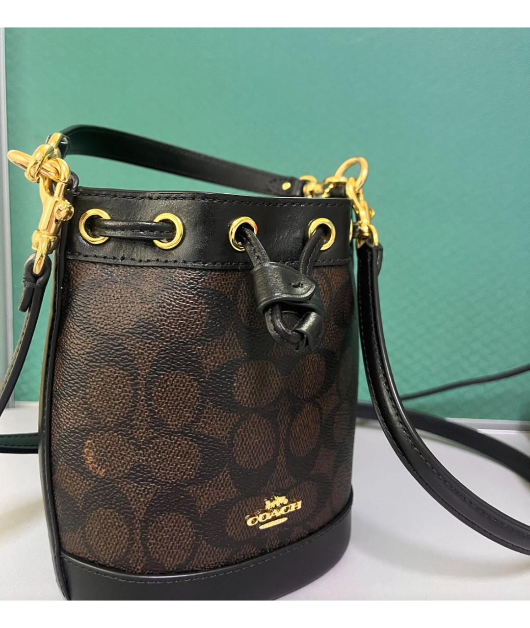 COACH Черная сумка через плечо, фото 4