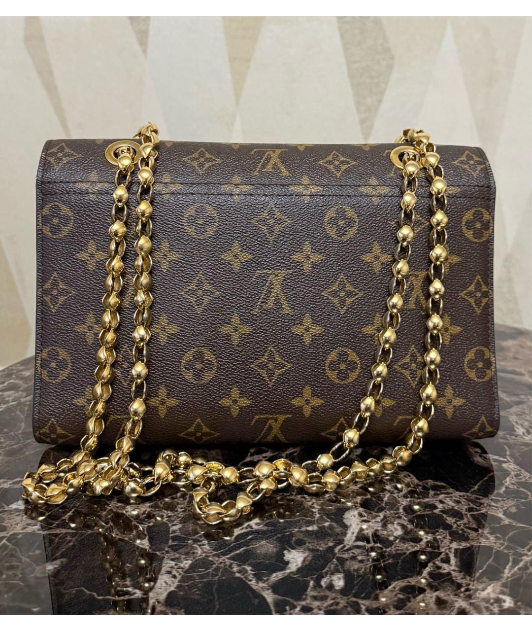 LOUIS VUITTON Коричневая сумка через плечо, фото 3