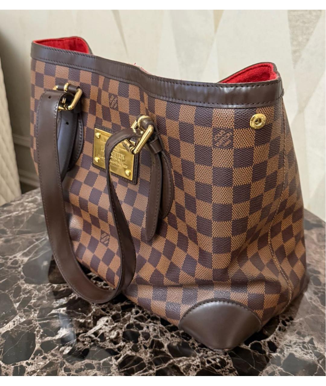 LOUIS VUITTON Коричневая сумка тоут, фото 2