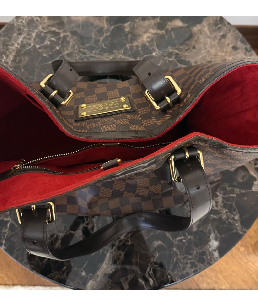 LOUIS VUITTON Коричневая сумка тоут, фото 4