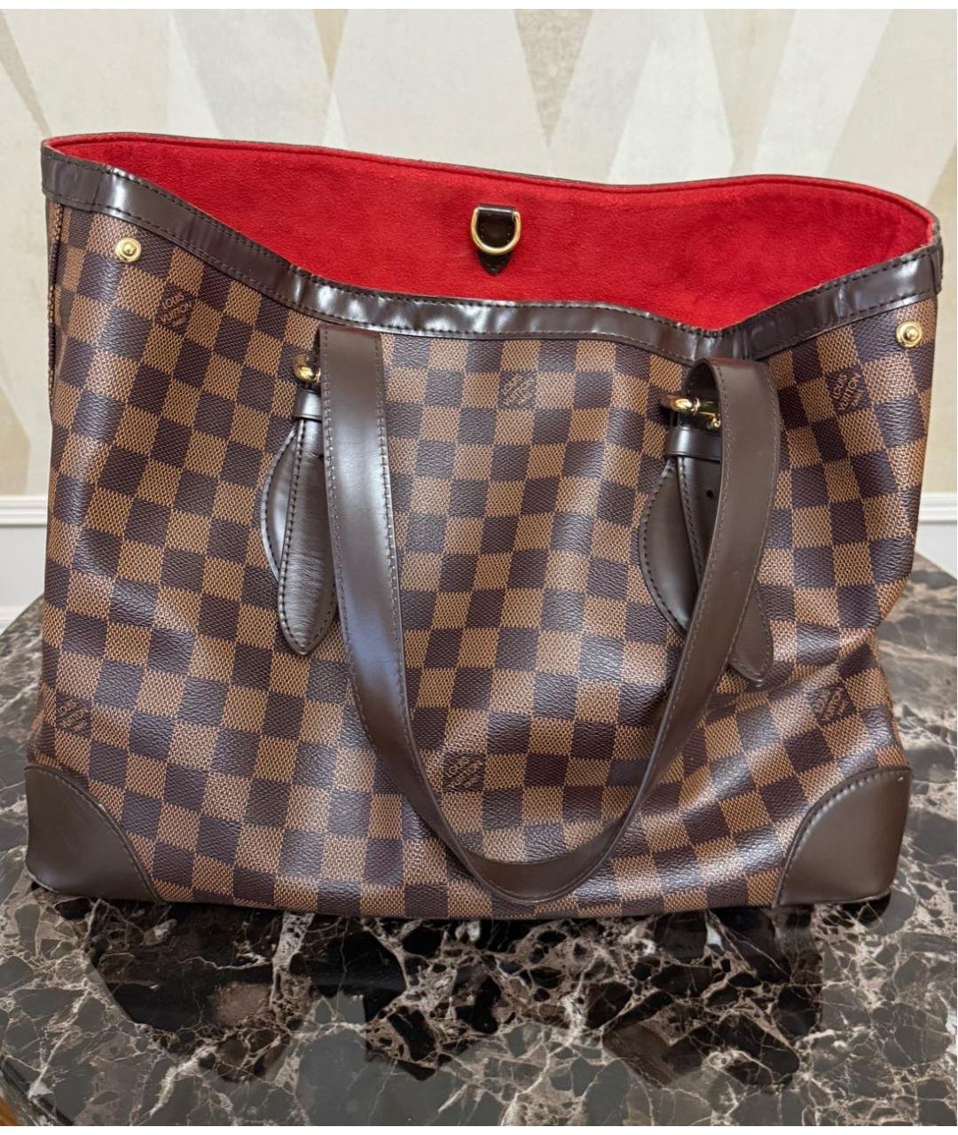 LOUIS VUITTON Коричневая сумка тоут, фото 3