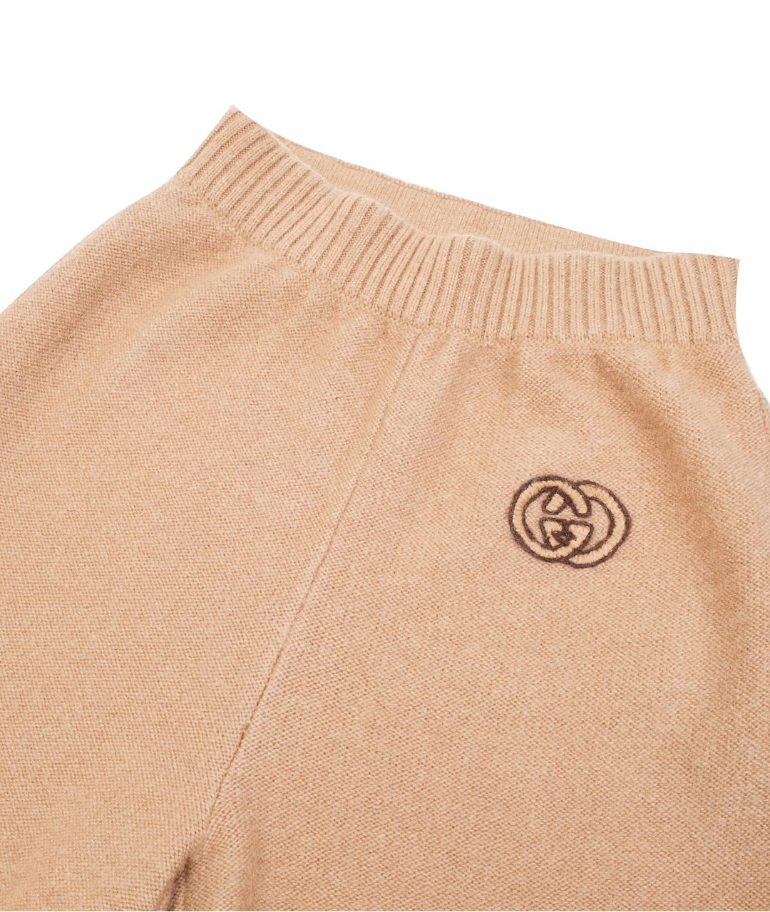 GUCCI Бежевые шерстяные шорты, фото 8