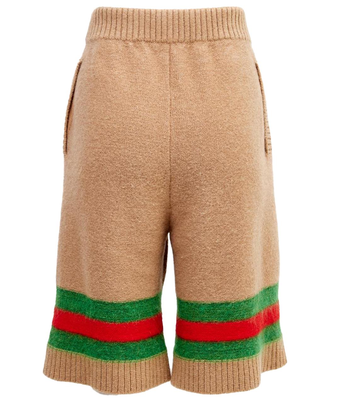 GUCCI Бежевые шерстяные шорты, фото 12