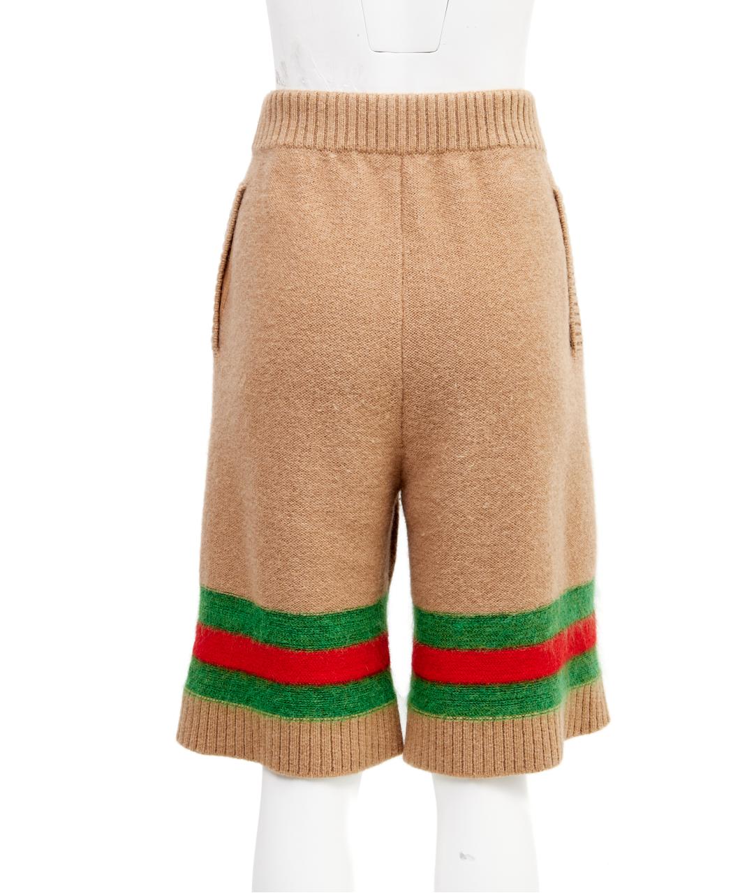 GUCCI Бежевые шерстяные шорты, фото 2