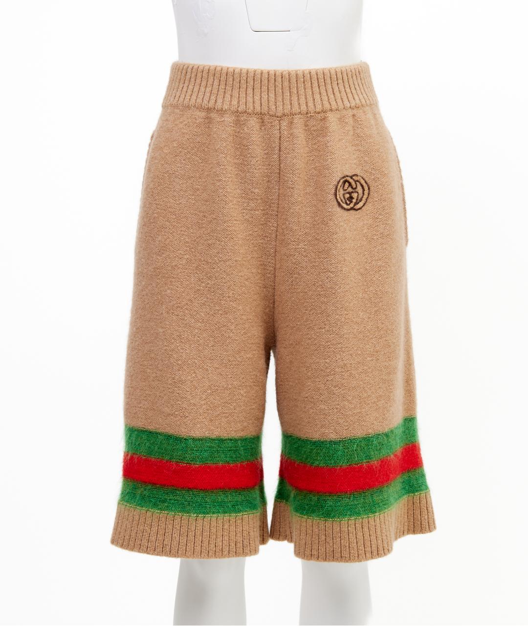 GUCCI Бежевые шерстяные шорты, фото 7