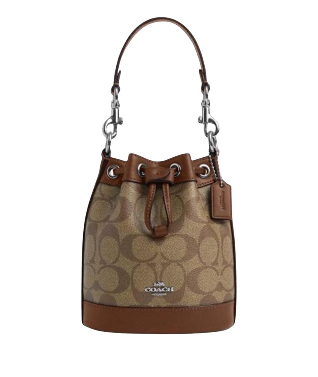 COACH Коричневая сумка через плечо, фото 1