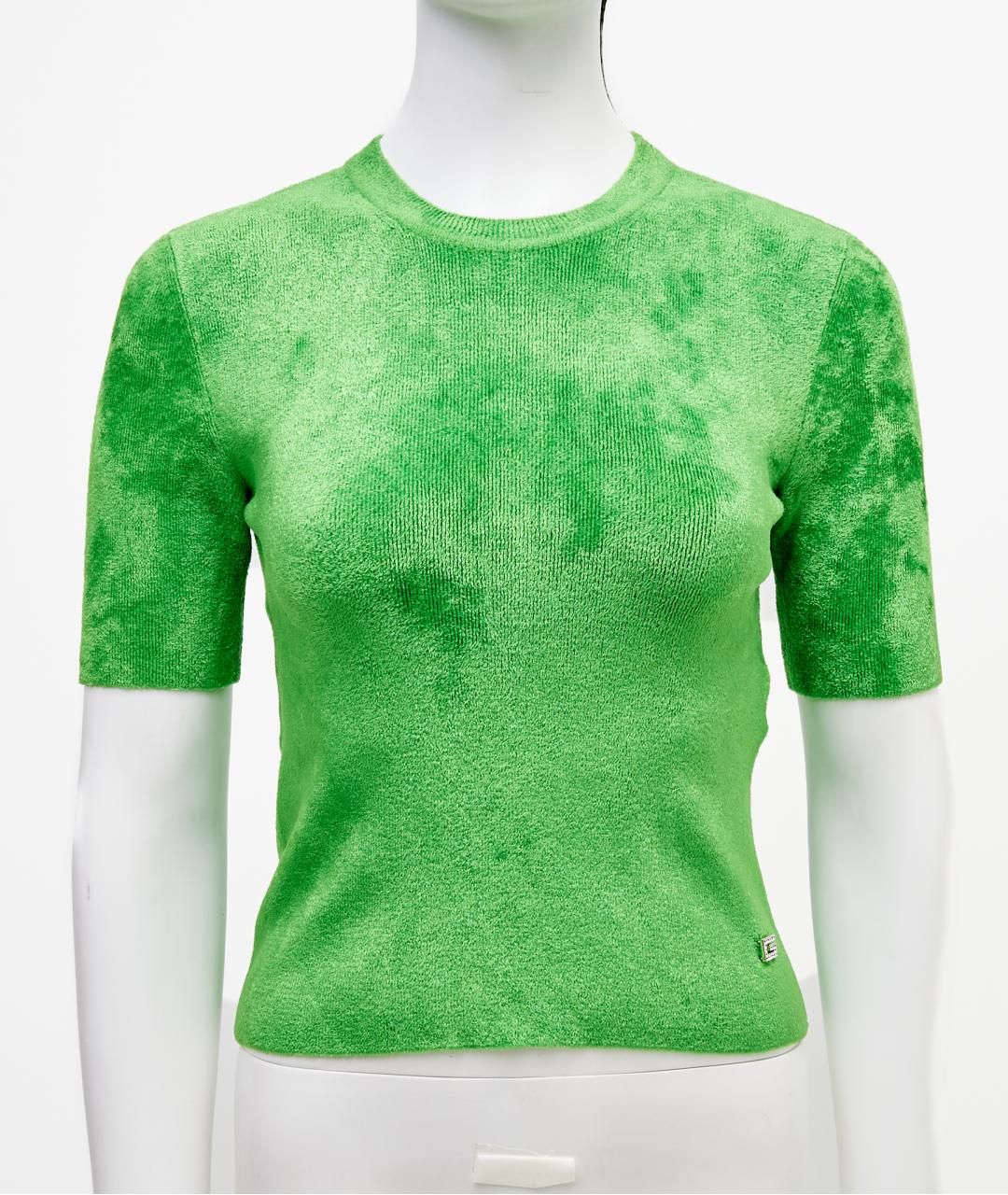 GUCCI Зеленый вискозный джемпер / свитер, фото 7