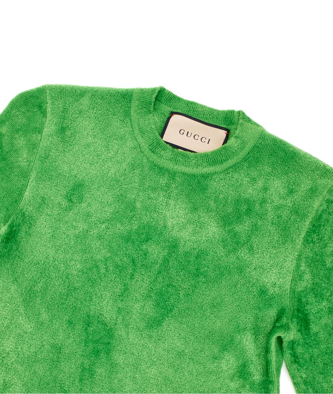 GUCCI Зеленый вискозный джемпер / свитер, фото 3