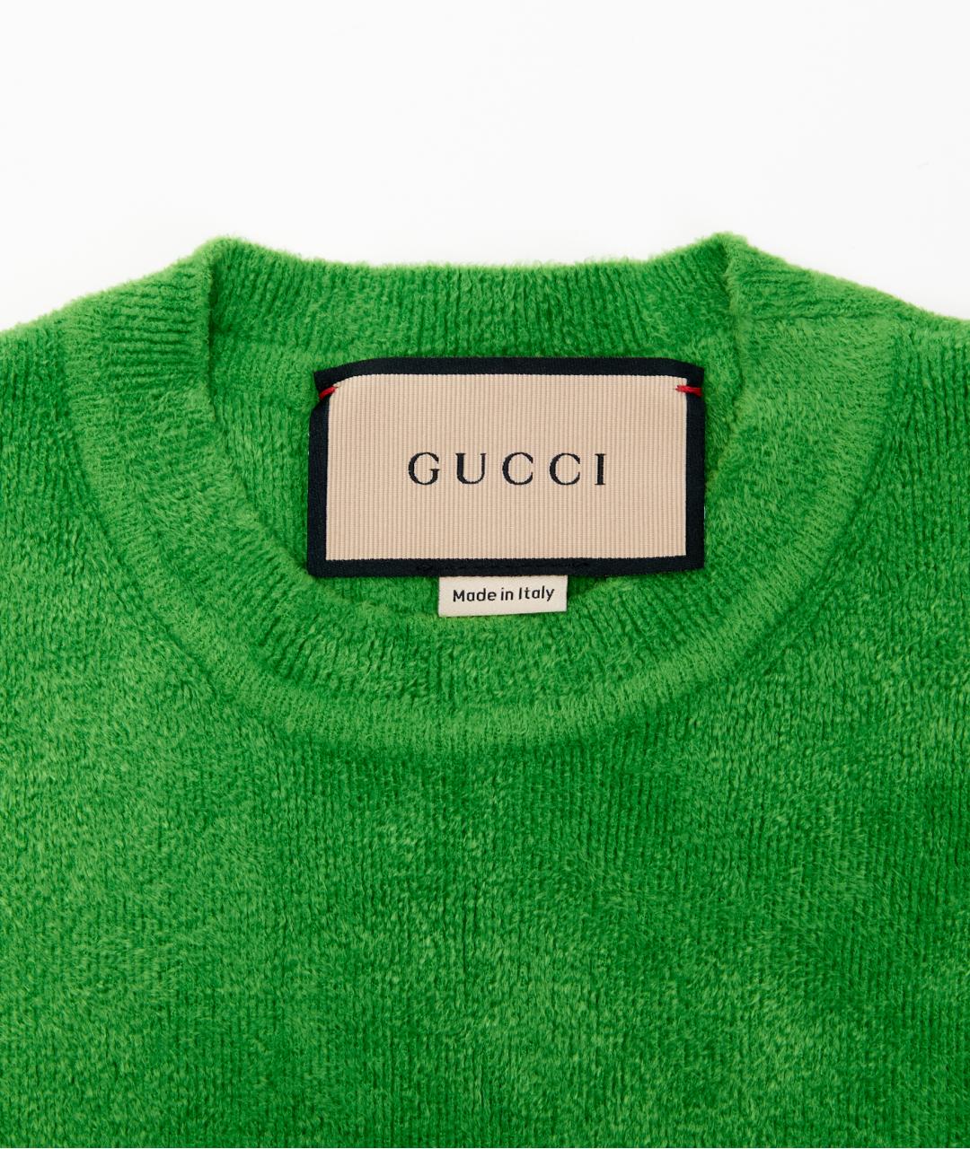 GUCCI Зеленый вискозный джемпер / свитер, фото 5