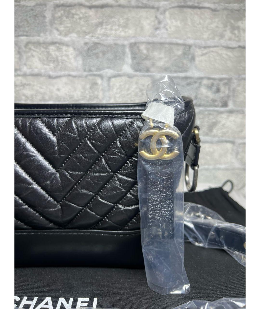 CHANEL Черная кожаная сумка через плечо, фото 3