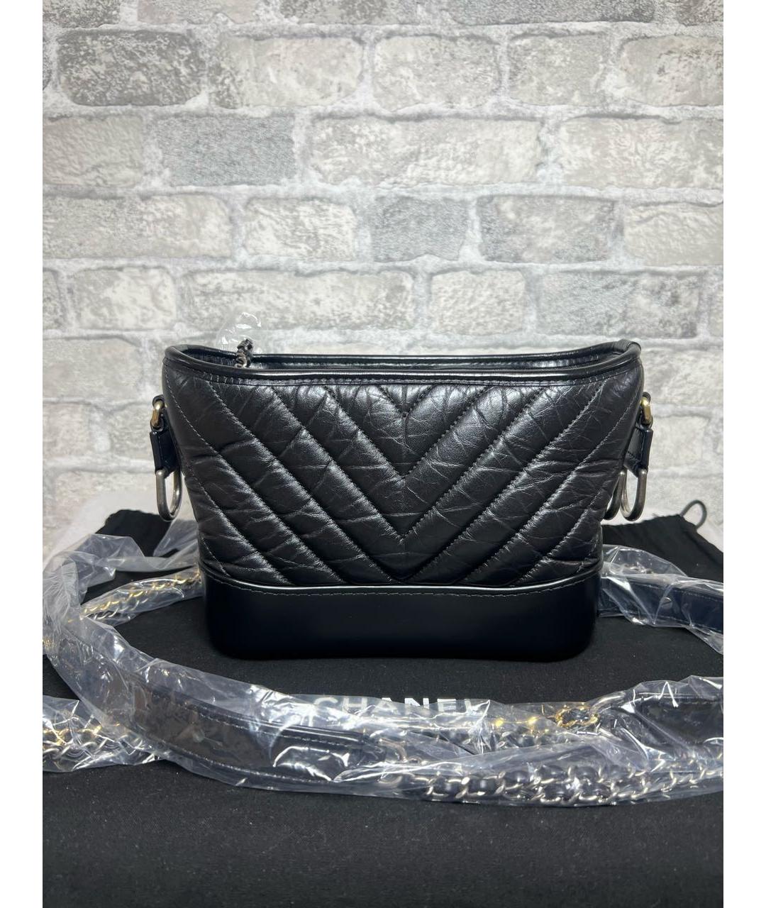 CHANEL Черная кожаная сумка через плечо, фото 5
