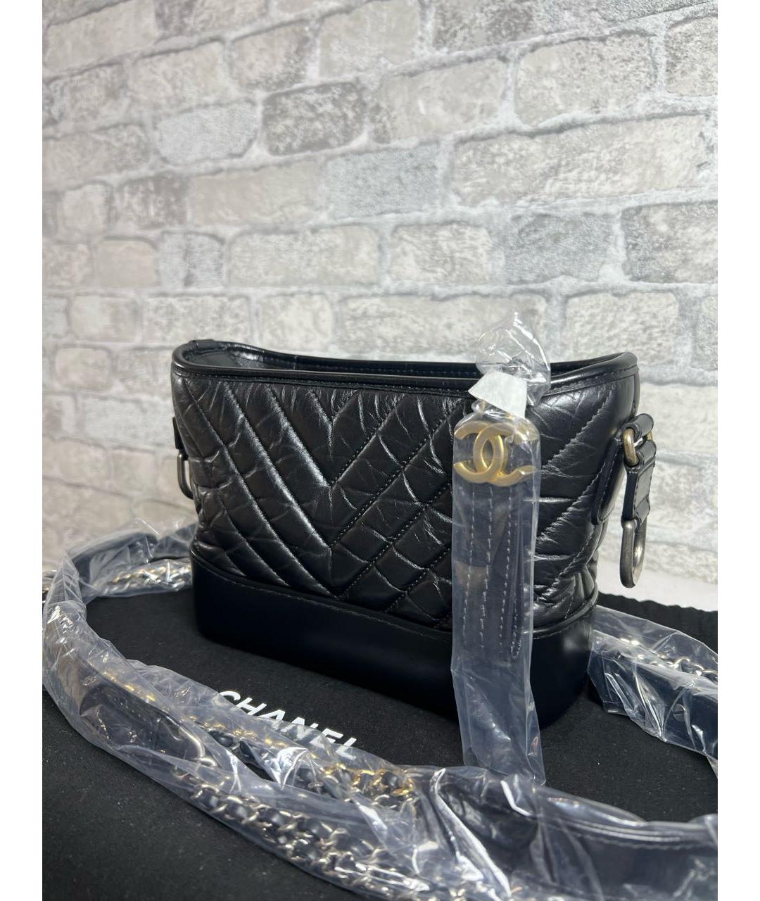 CHANEL Черная кожаная сумка через плечо, фото 2