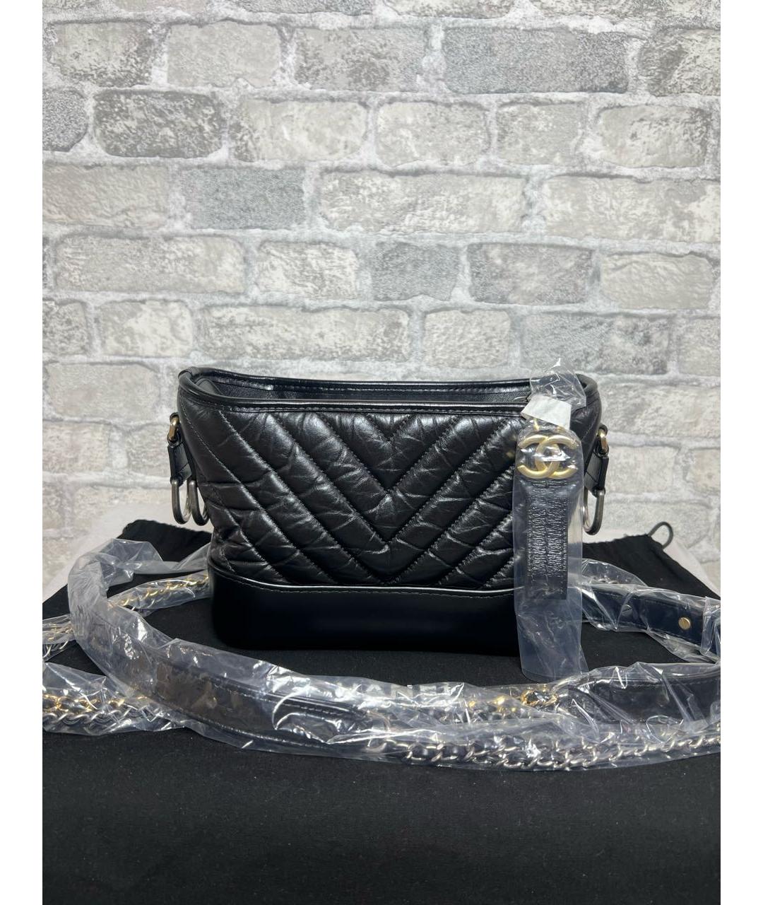 CHANEL Черная кожаная сумка через плечо, фото 9