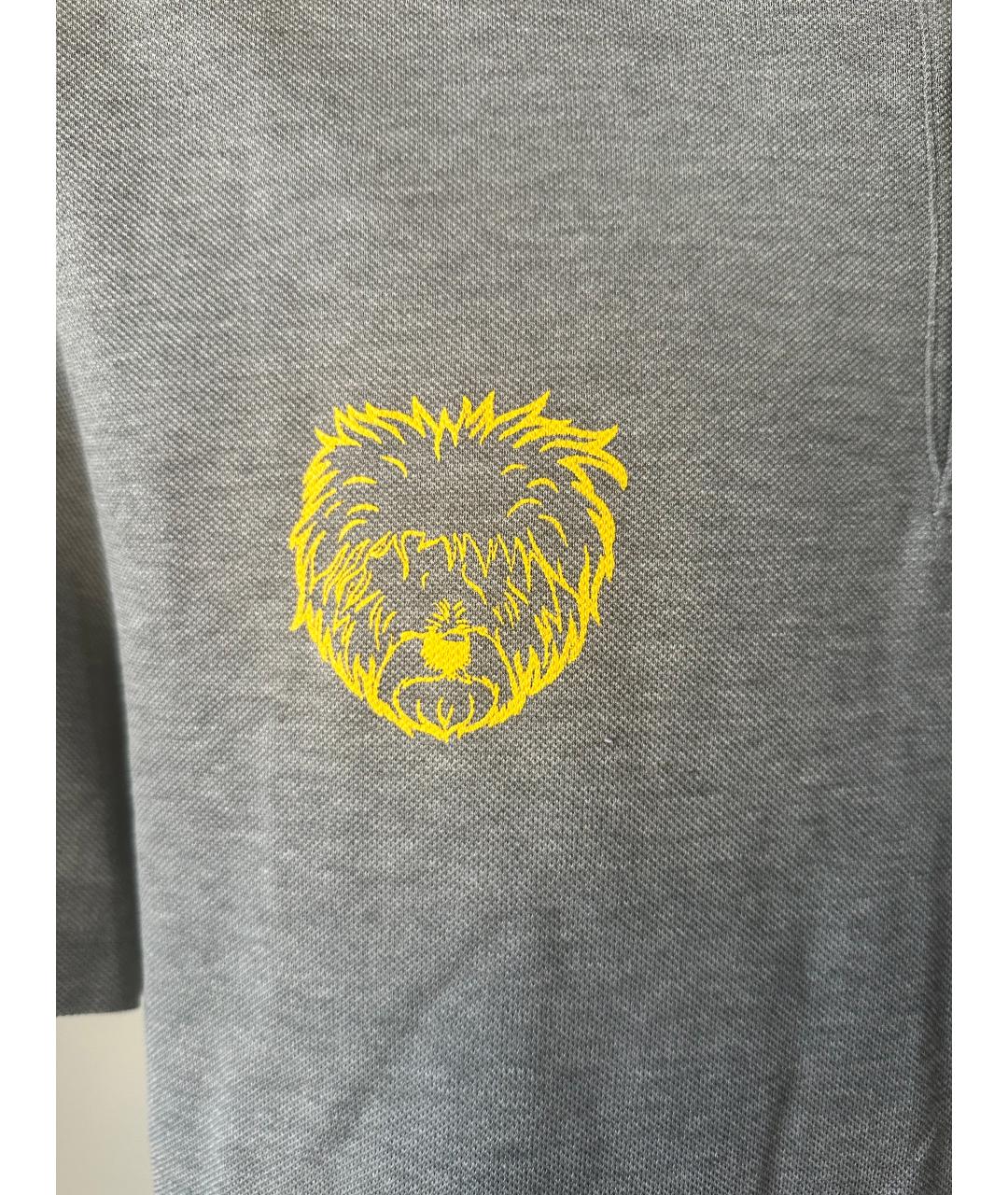 Gallery Dept Серое хлопковое поло с коротким рукавом, фото 5