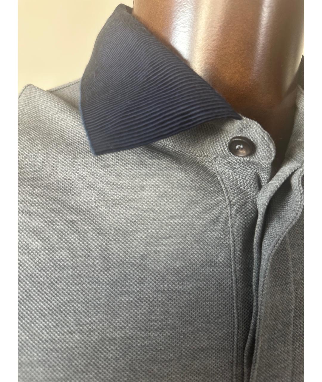 Gallery Dept Серое хлопковое поло с коротким рукавом, фото 6