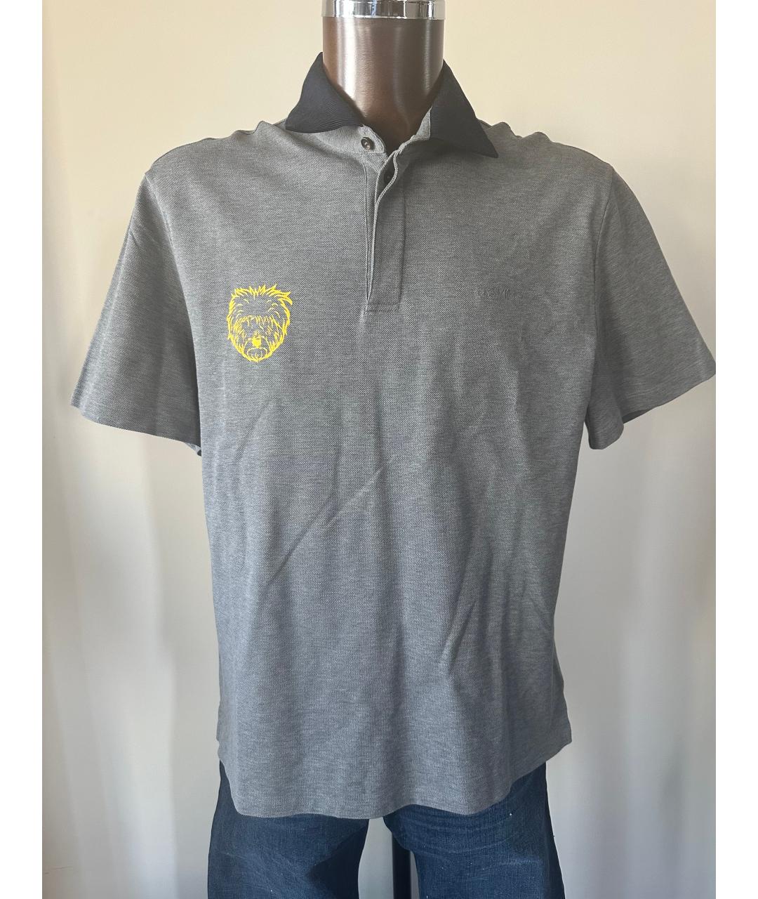 Gallery Dept Серое хлопковое поло с коротким рукавом, фото 8