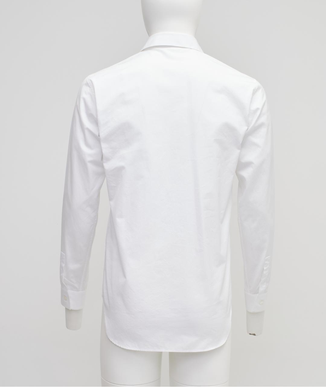 CHRISTIAN DIOR Белая хлопковая классическая рубашка, фото 2