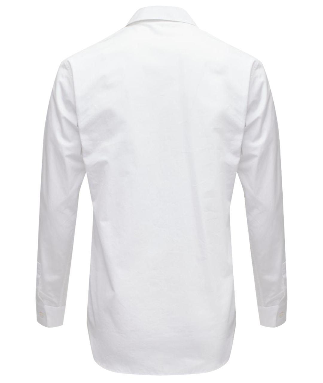 CHRISTIAN DIOR Белая хлопковая классическая рубашка, фото 12