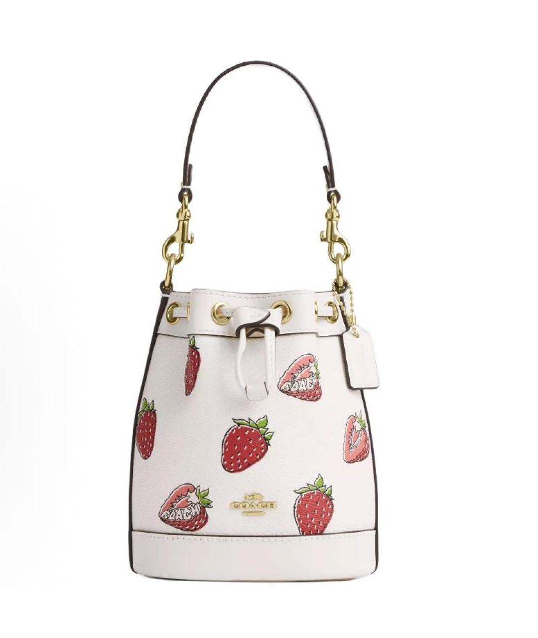 COACH Белая сумка через плечо, фото 5