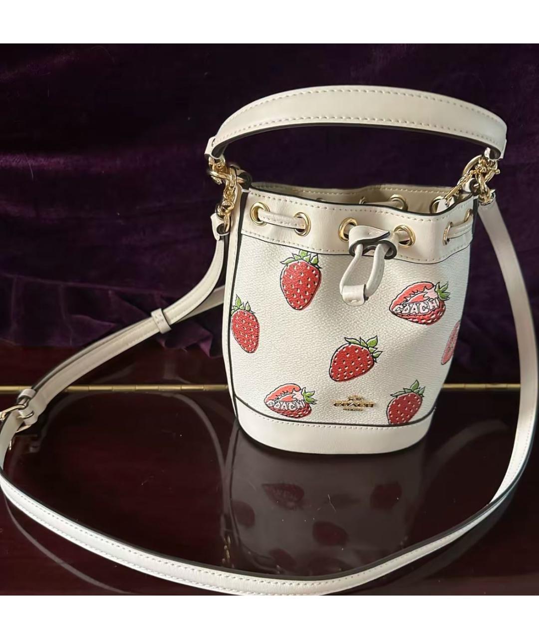 COACH Белая сумка через плечо, фото 3