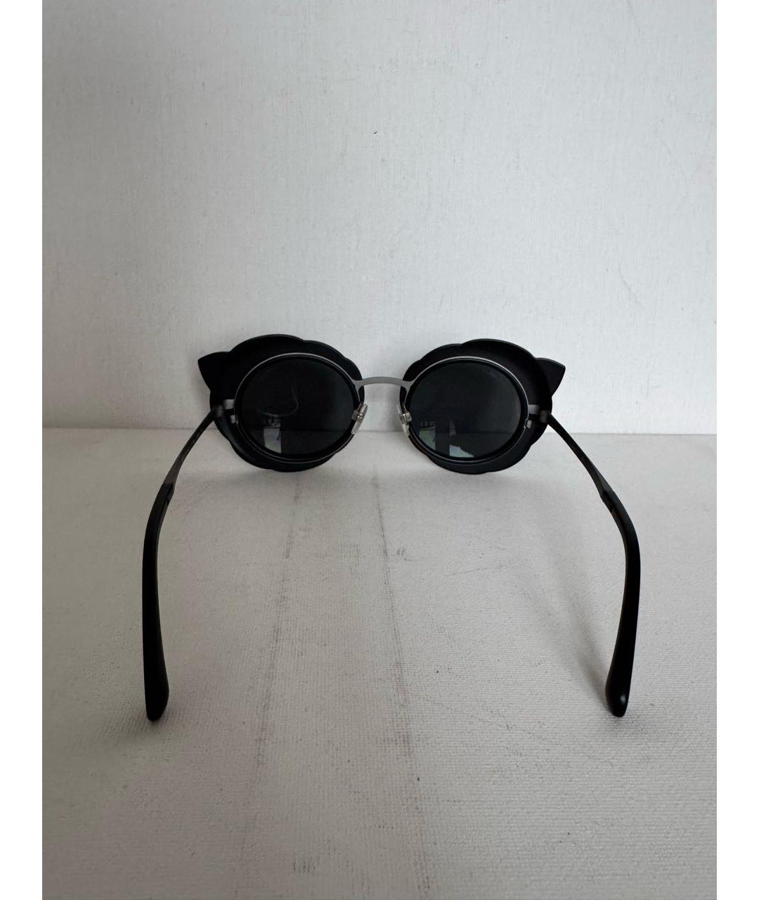 CHANEL Черные пластиковые солнцезащитные очки, фото 4