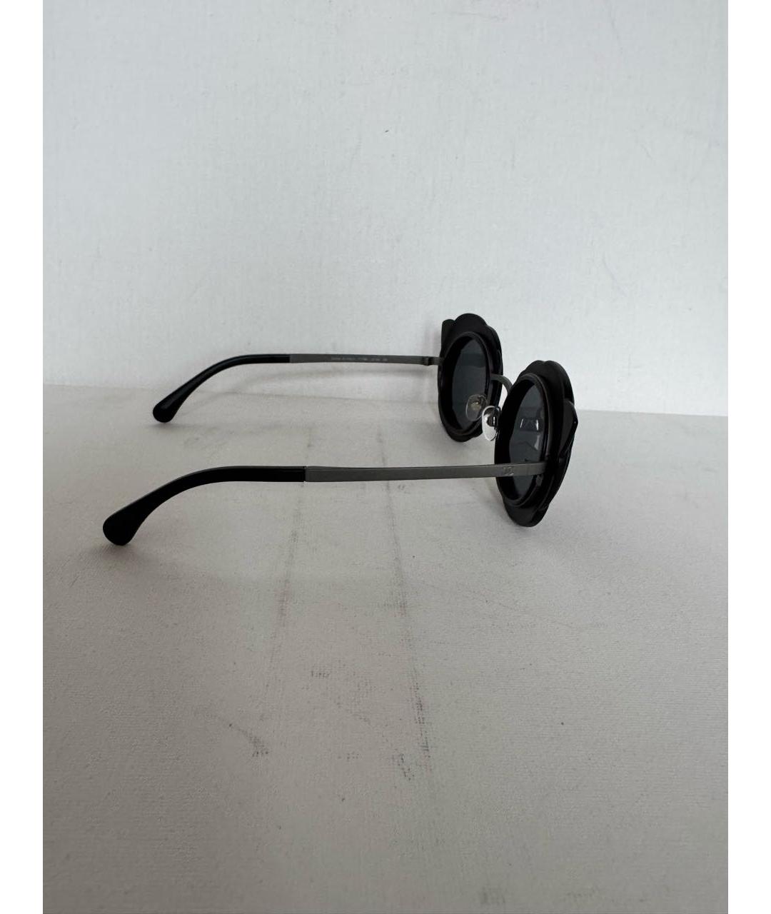 CHANEL Черные пластиковые солнцезащитные очки, фото 2